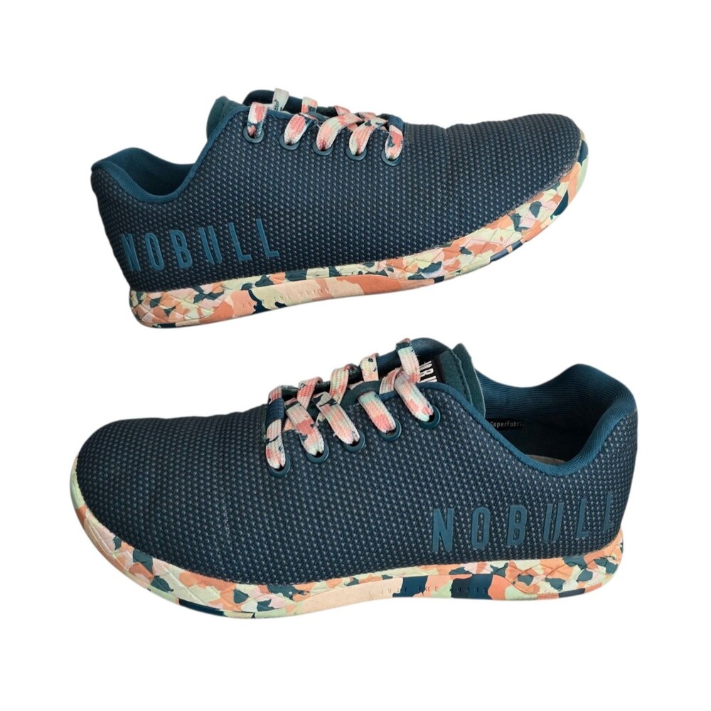 NoBull Trainer Shoes Womens Size 7.5 Wild Jewel Turquoise Camo Sneakers